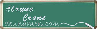 Alrune Crone Visitenkarte